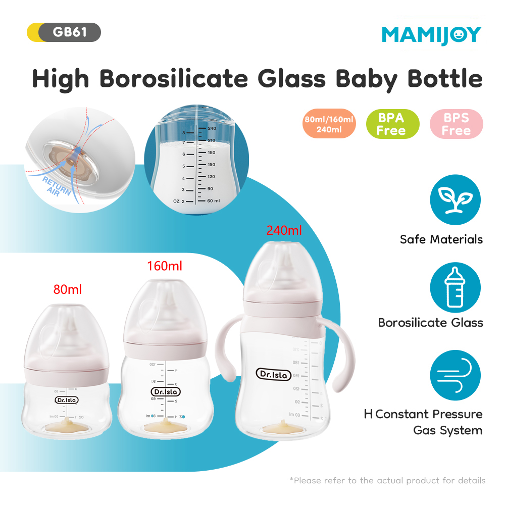 Baby Food Glass Containers - Botol Kaca Bayi 80/160/240Ml Botol Susu