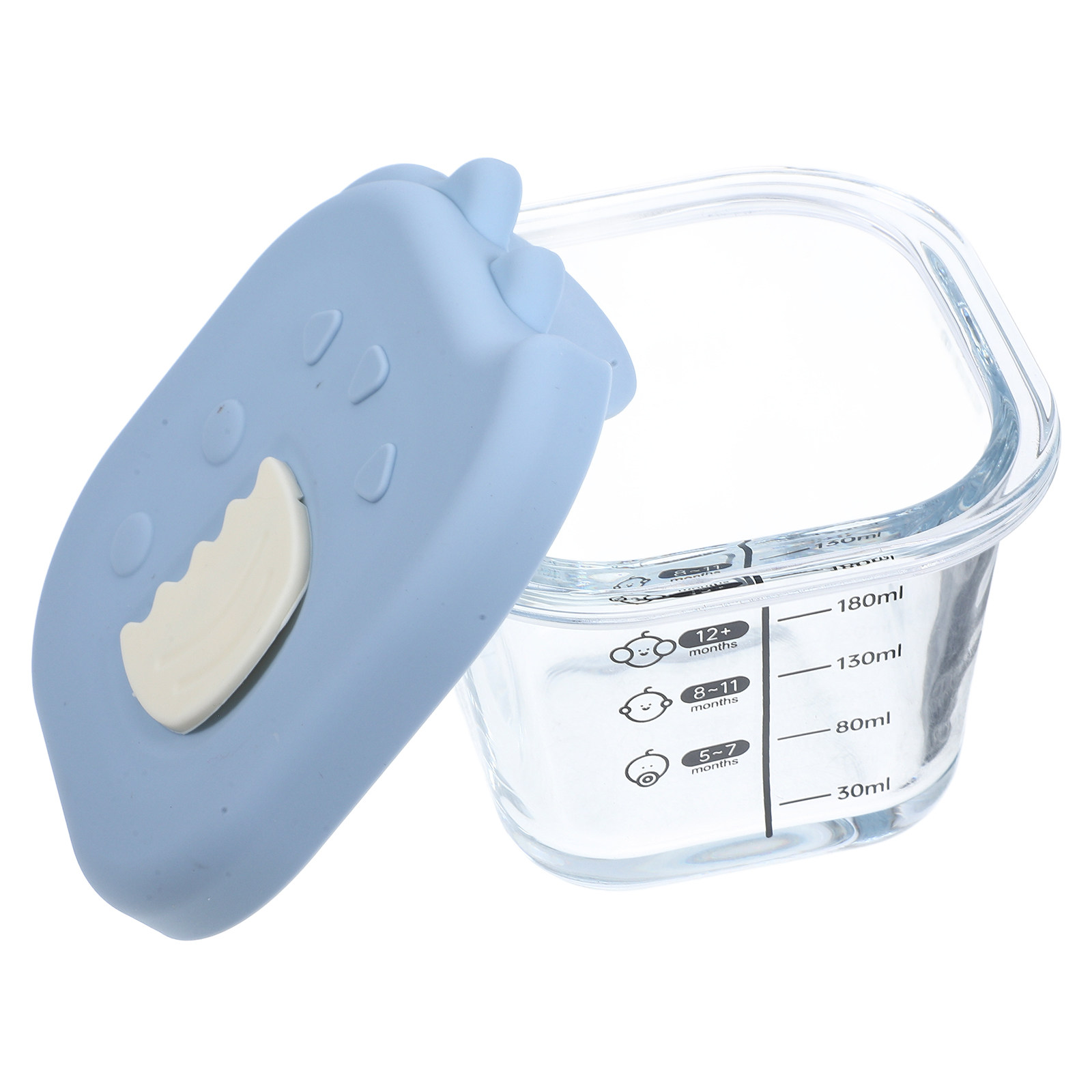 Baby Food Glass Containers - Mangkuk Makanan Bayi Kaca dengan Tutup,