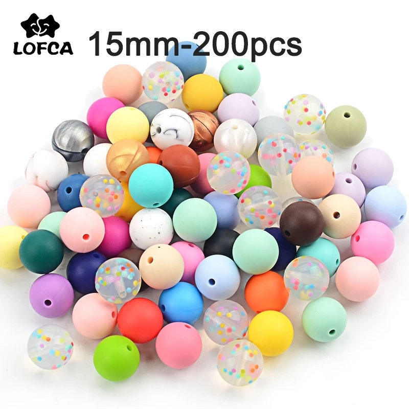 Baby Food Pacifier - LOFCA 15mm 200 buah Manik-manik makanan
