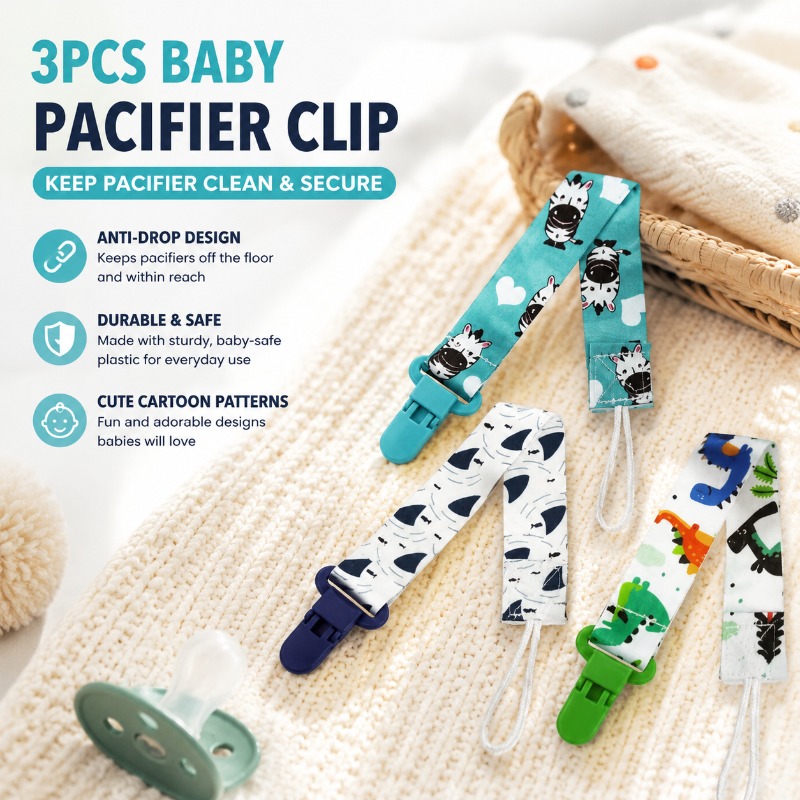 Baby Food Pacifier - 3 Buah Klip Dot Bayi dengan