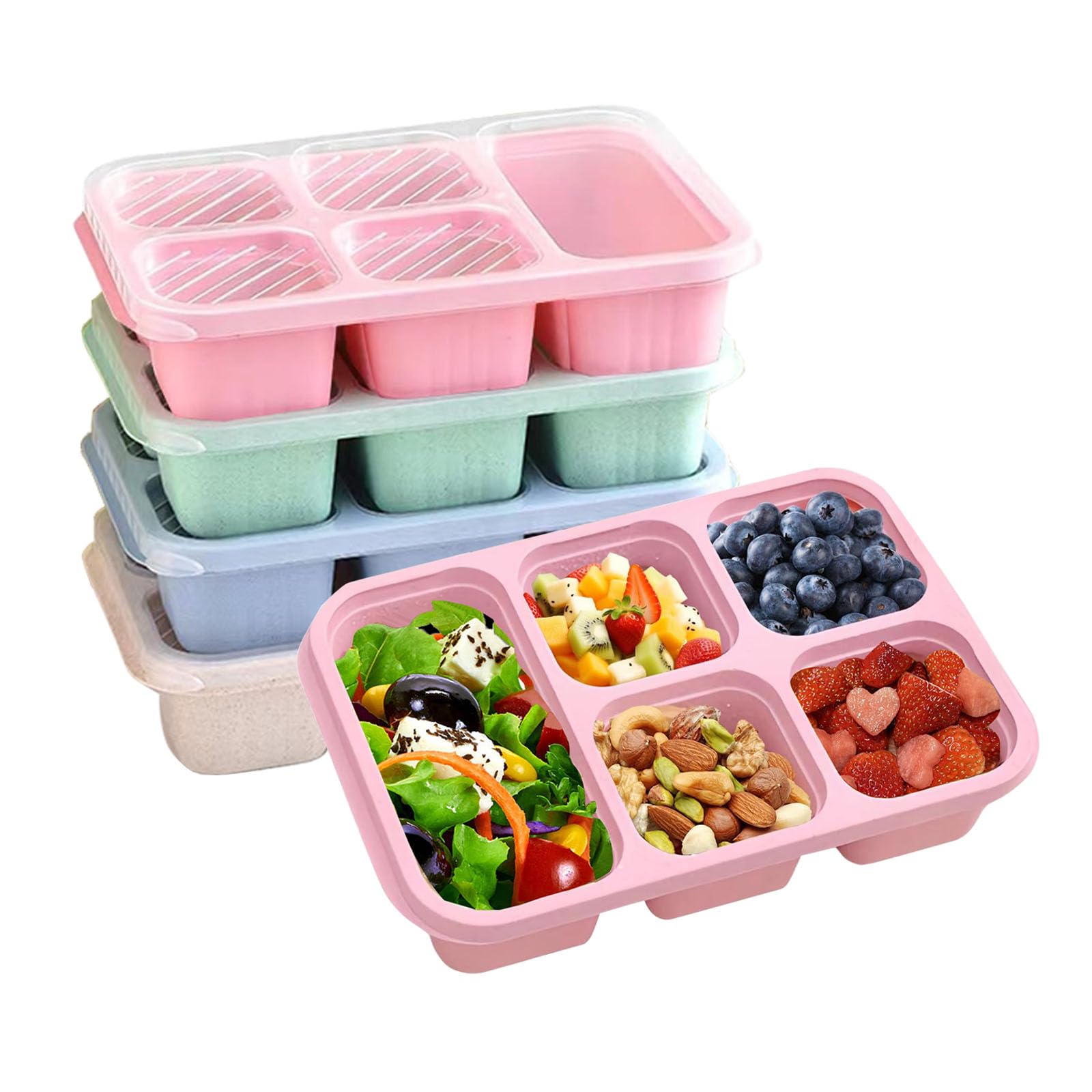 Snack Container Travel - 1 buah, Kotak Makan Bento, Cocok