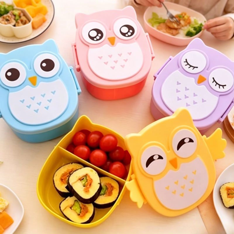 Baby Food Container - Kotak Makan Siang Plastik Portabel untuk
