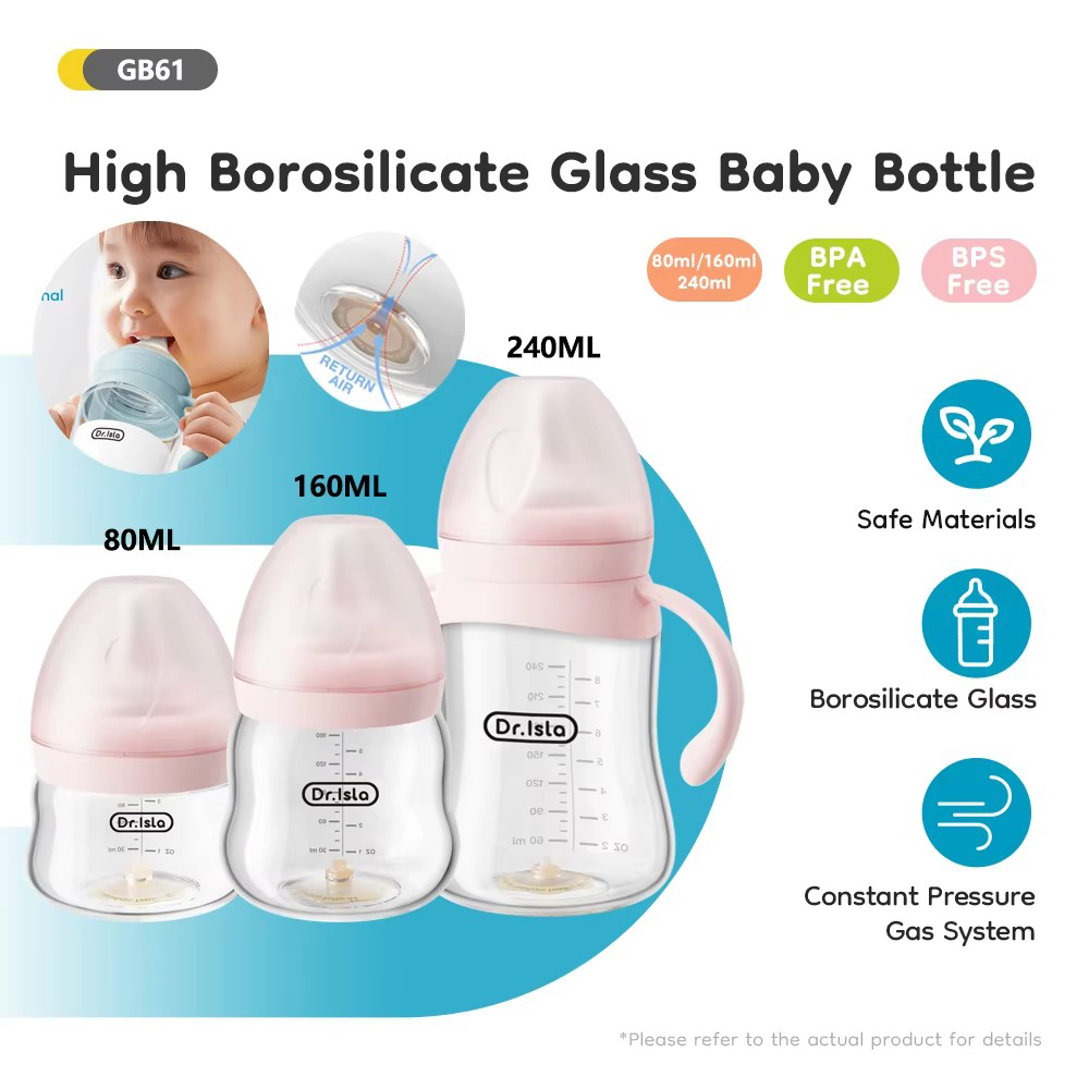 Baby Food Glass Containers - Botol Kaca Pemberian Makan Bayi Baru