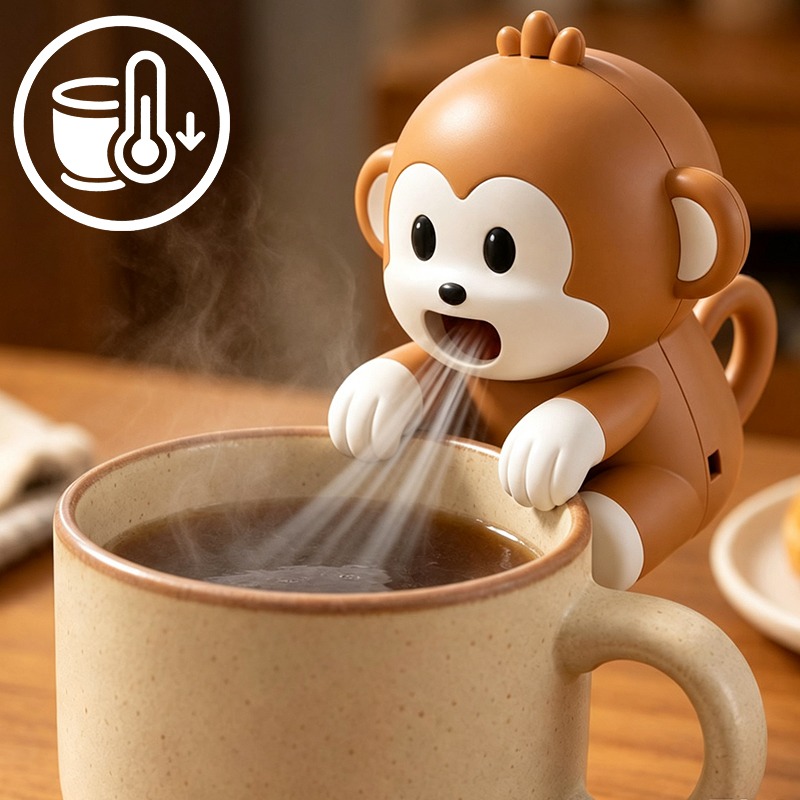 Baby Food For 1 Year Old - Kipas Pendingin Makanan Bentuk Monyet Portabel