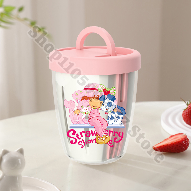 Baby Food Yogurt - Gelas Salad Plastik Portabel Anak Motif
