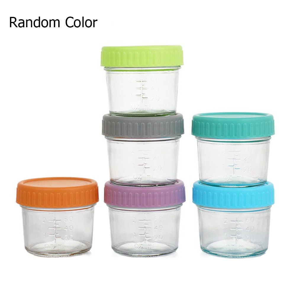 Baby Food Glass Containers - 6 Buah Stoples Makanan Bayi Kaca