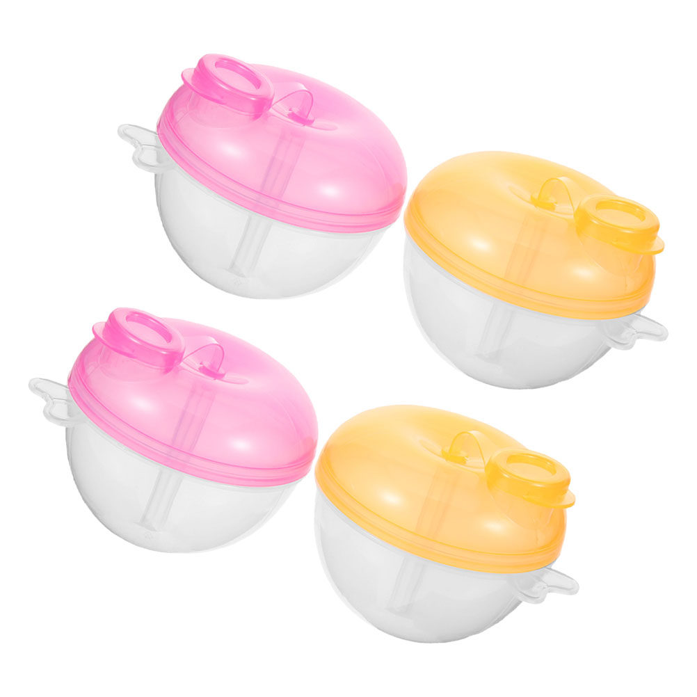 Snack Container Travel - 4Pcs Dispenser Susu Formula Portabel untuk
