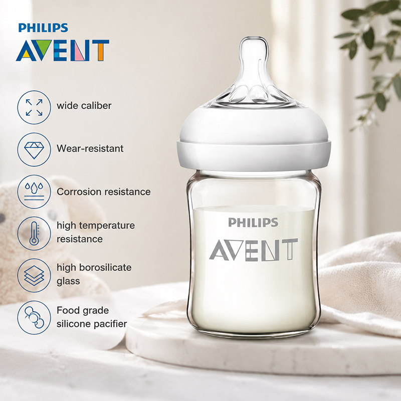 Baby Food Glass Containers - Avent Botol Bayi Baru Lahir SCF678