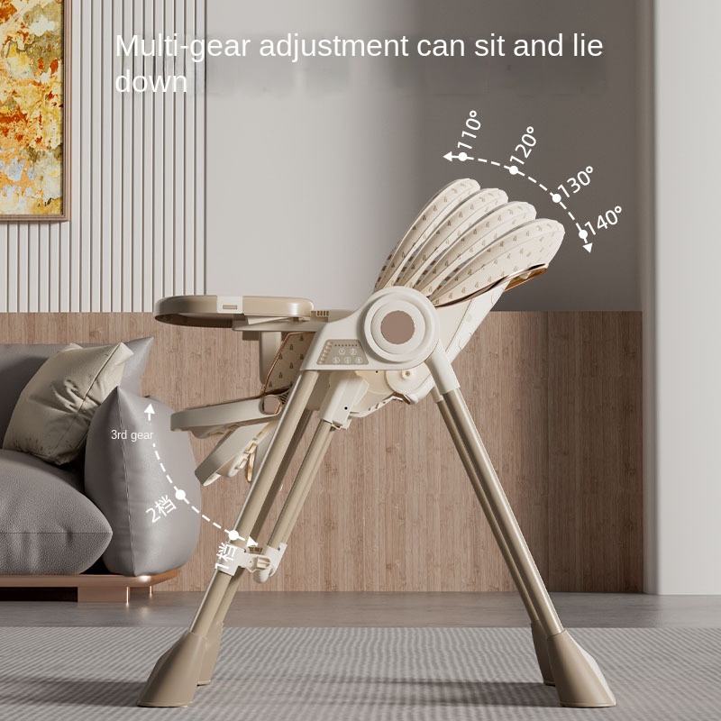 Baby Food Chair - Kursi Makan Bayi Elektrik Multi-Fungsi Lipat,