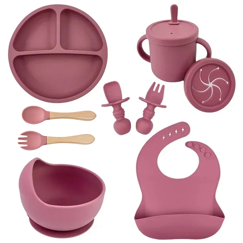 Baby Food Bites - Silikon Food Grade, Set piring anak