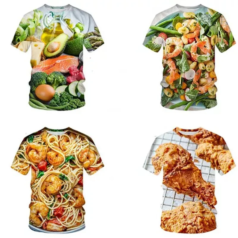 Baby Food With Chicken - Kaos Grafis Pasta Ayam Goreng Untuk