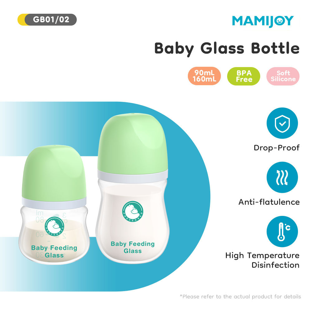 Baby Food Glass Containers - MAMIJOY 1PCS Botol Susu Bayi Baru