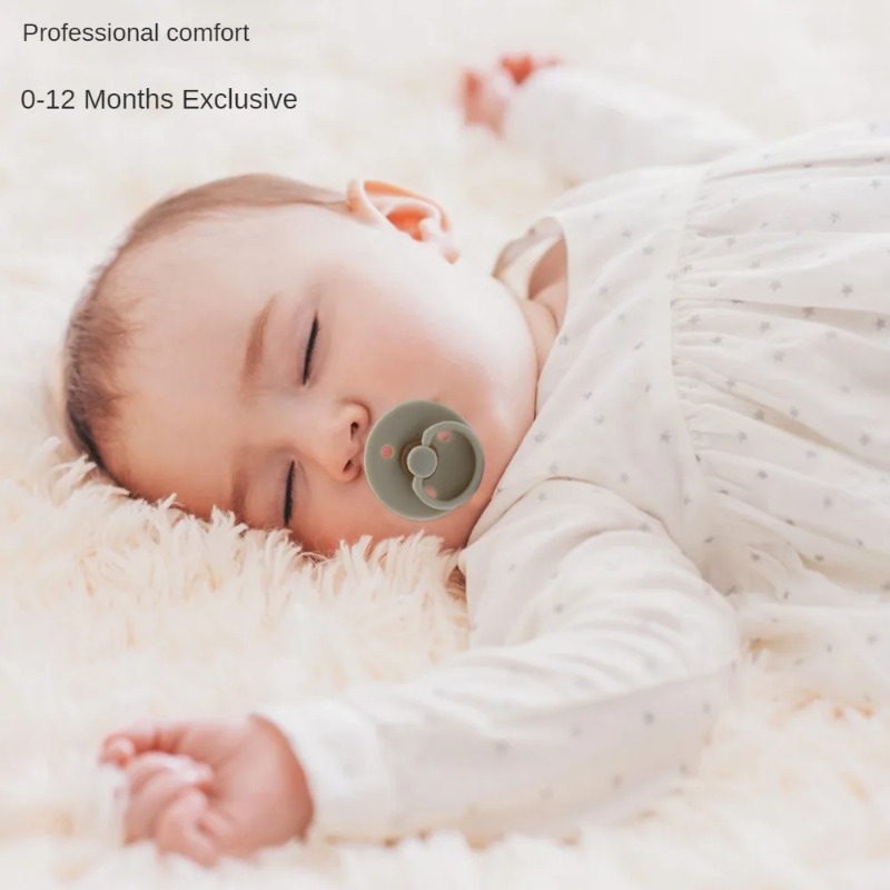 Baby Food Bites - Empeng Bayi Dua Warna Kepala Bulat