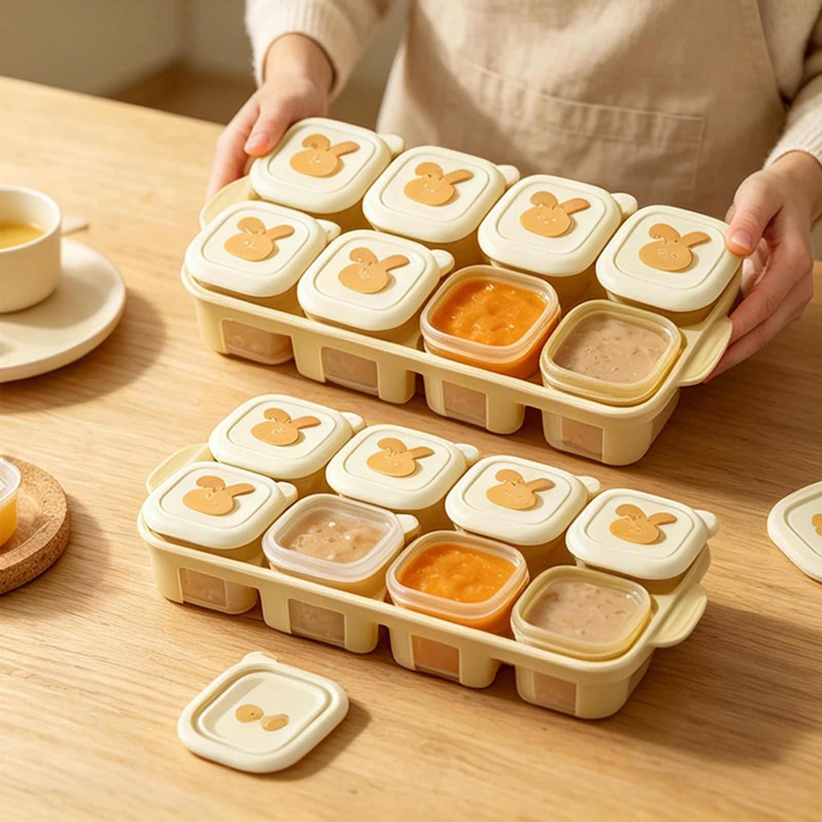 Wadah Beku Makanan Bentuk Kubu - Baby Food Yogurt ulasan dan harga