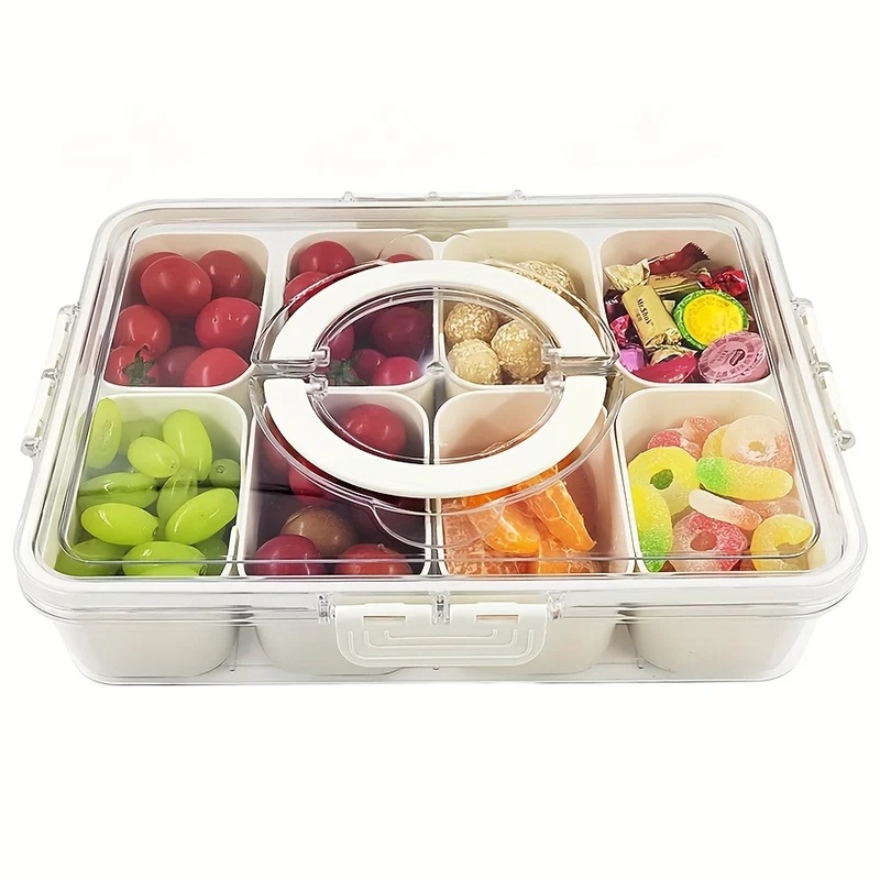 Kotak Makanan Ringan 4Grid, Pa - Snack Container Travel ulasan dan harga