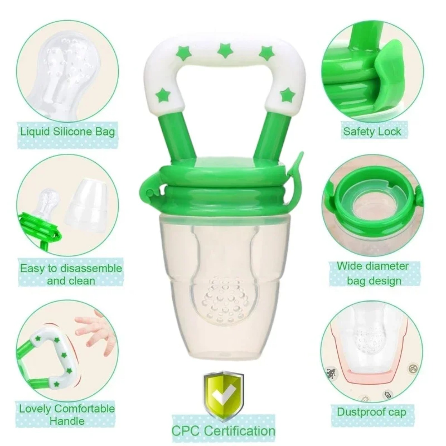 Pengumpan Makanan Buah Bayi/Pe - Baby Food Bites ulasan dan harga
