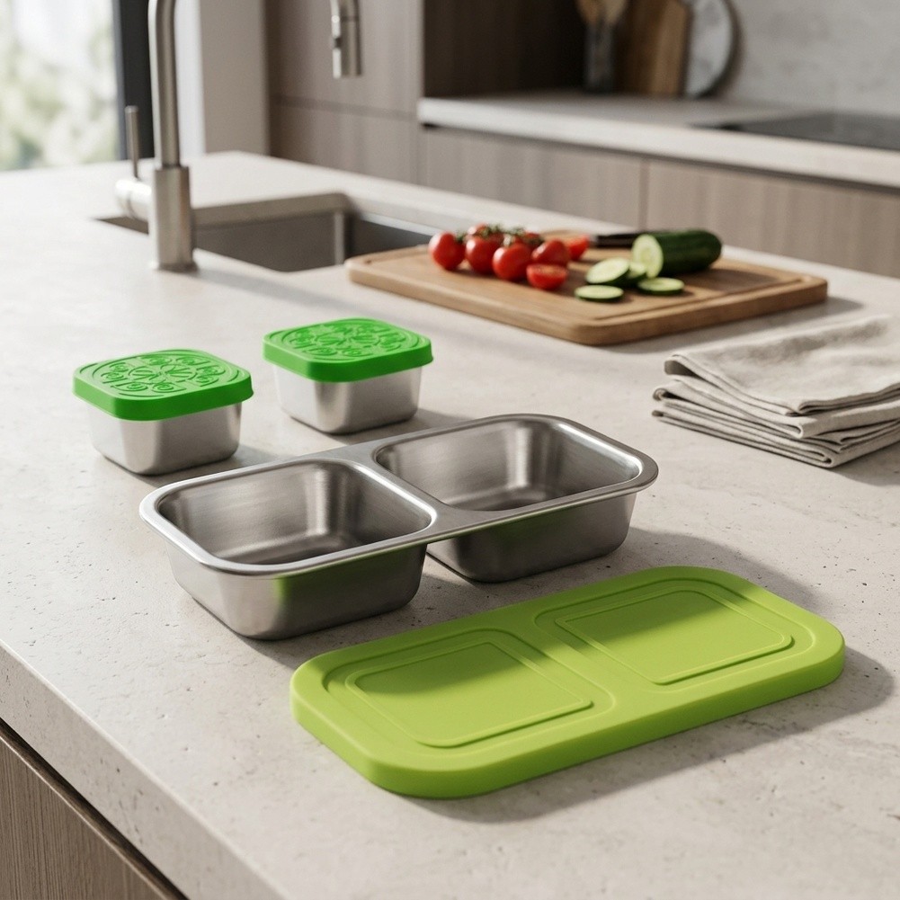 Kotak Makanan Ringan dari Baja - Snack Container Travel ulasan dan harga