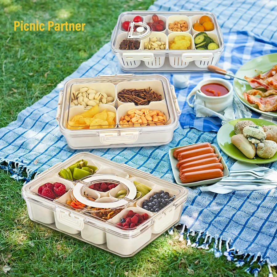Kotak Bekal 4 Grid / 8 Grid, P - Snack Container Travel ulasan dan harga