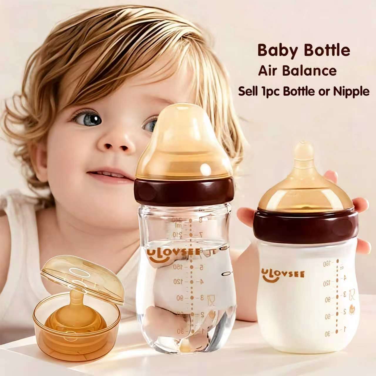 Botol Bayi Kaca Borosilikat Ti - Baby Food Glass Containers ulasan dan harga