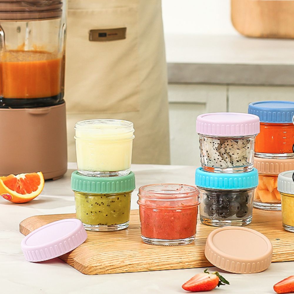 6 Buah Stoples Makanan Bayi Ka - Baby Food Glass Containers ulasan dan harga