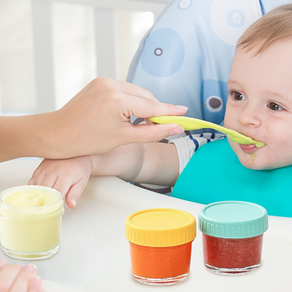 6 Buah Stoples Makanan Bayi Ka - Baby Food Glass Containers ulasan dan harga
