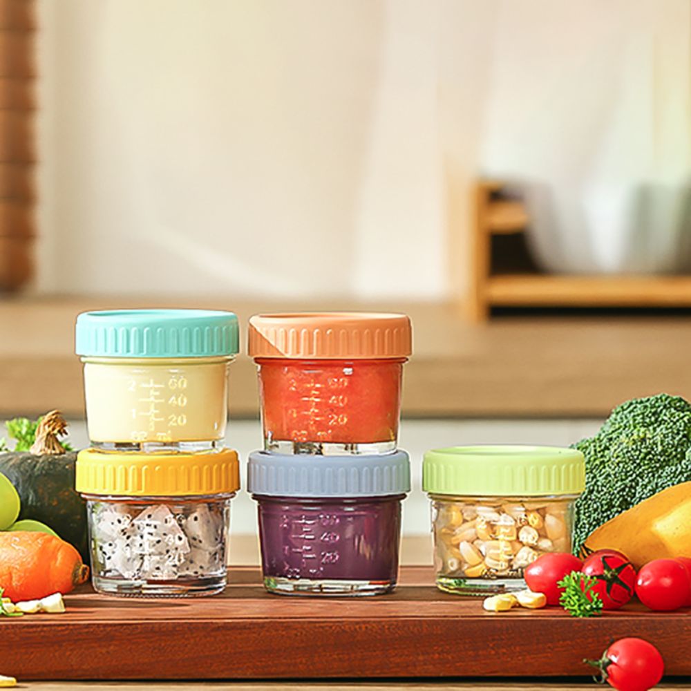 6 Buah Stoples Makanan Bayi Ka - Baby Food Glass Containers ulasan dan harga
