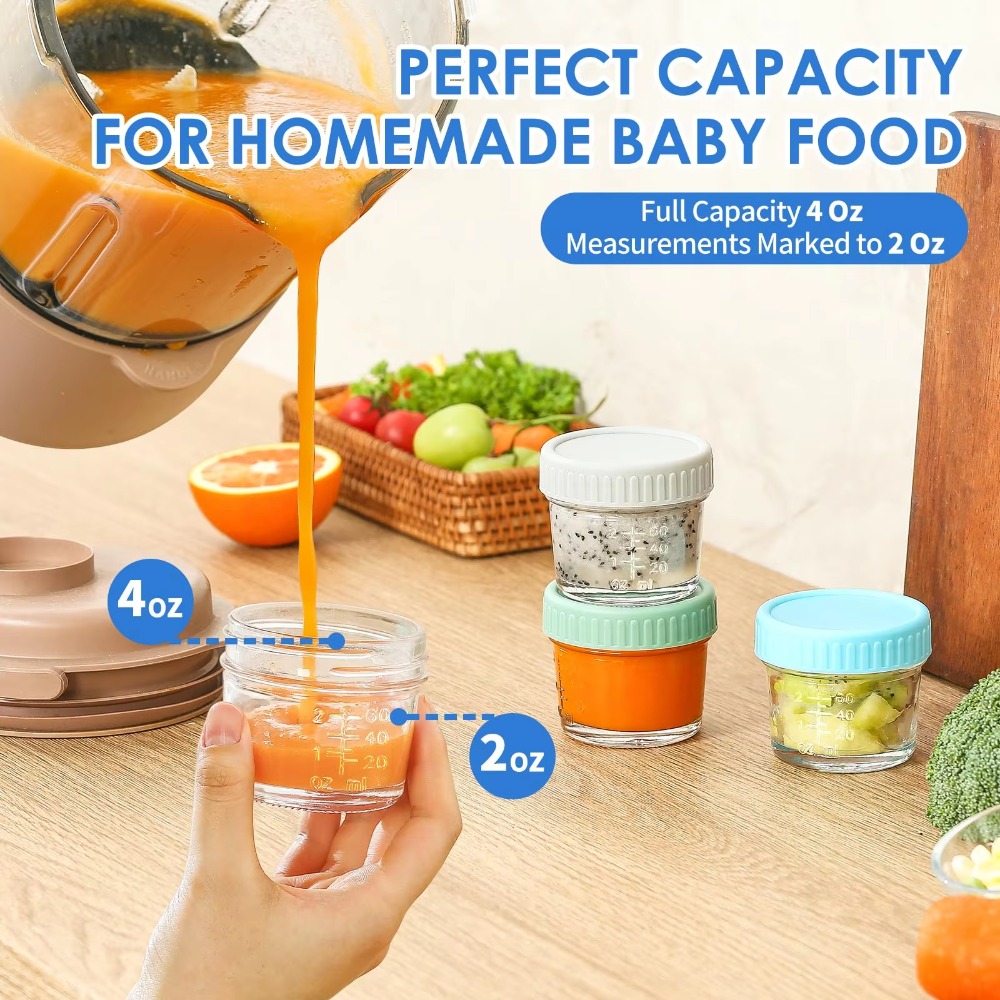 6 Buah Toples Makanan Bayi Kac - Baby Food Glass Containers ulasan dan harga
