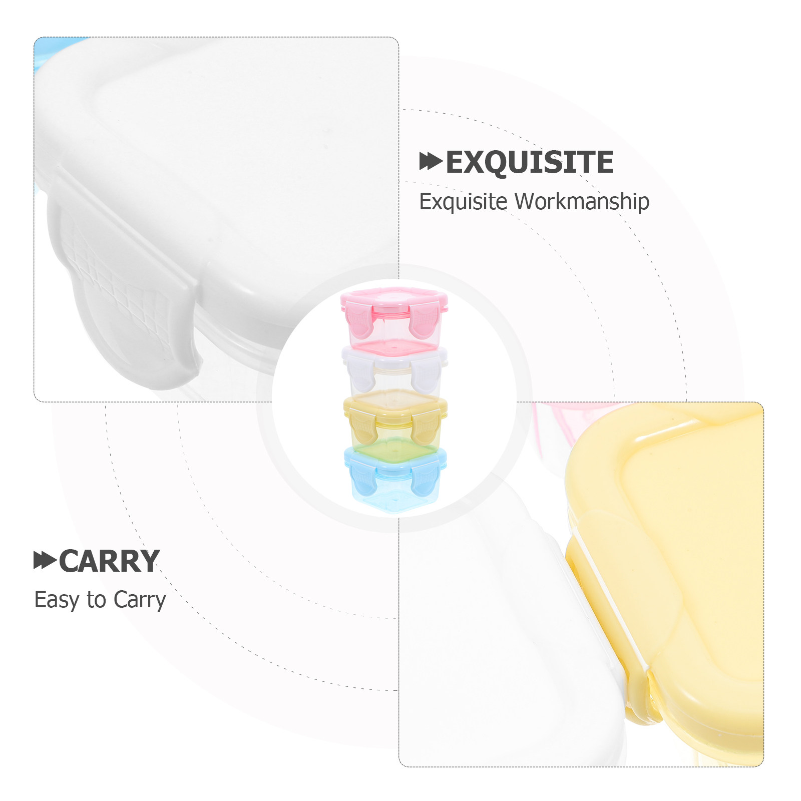 4 Buah Kotak Penyimpanan Freez - Snack Container Travel ulasan dan harga