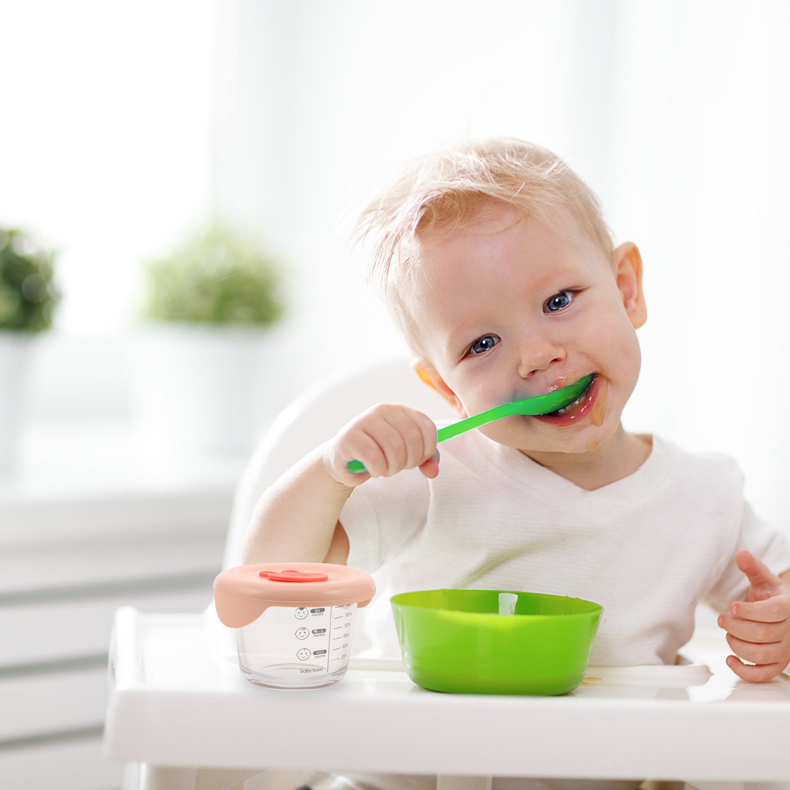 2 Buah Wadah Penyimpanan Makan - Baby Food Glass Containers ulasan dan harga