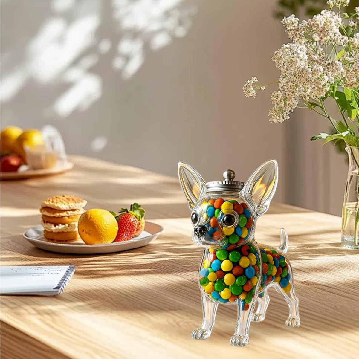 Wadah Berbentuk Chihuahua Peng - Snack Container Travel ulasan dan harga
