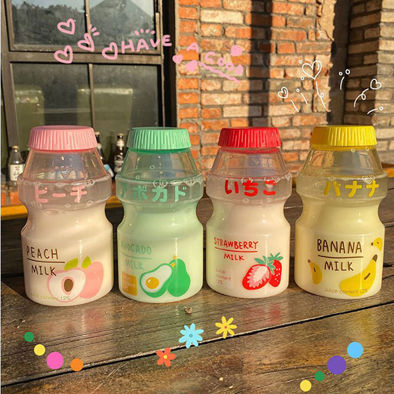 480Ml Plastik Lucu Botol Air Y - Baby Food Yogurt ulasan dan harga