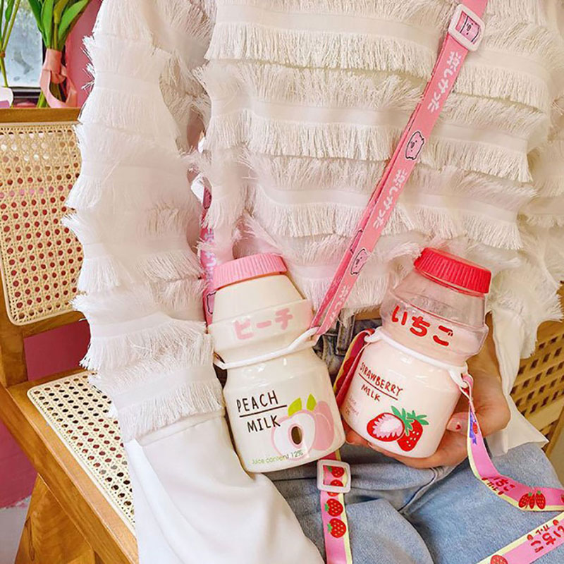 480Ml Plastik Lucu Botol Air Y - Baby Food Yogurt ulasan dan harga