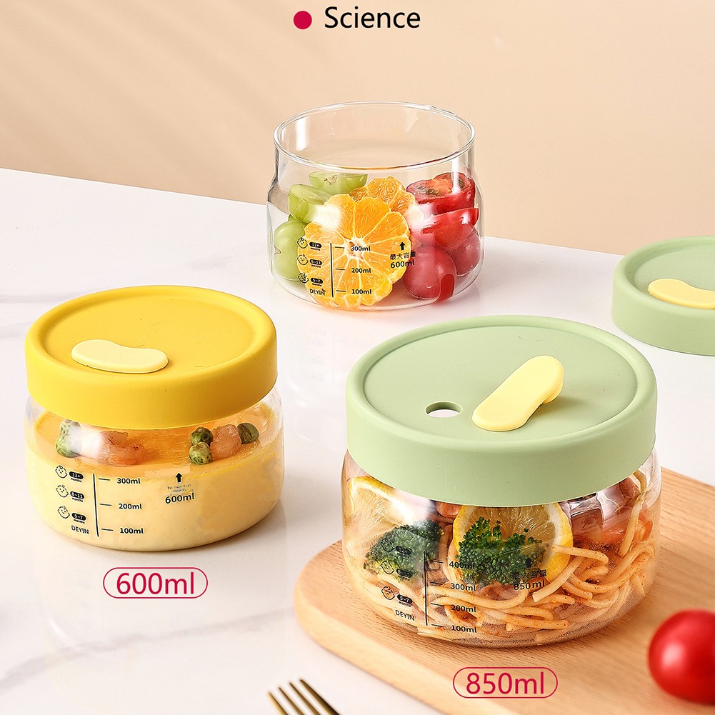 600-850ml Glass Food Storage C - Baby Food Glass Containers ulasan dan harga