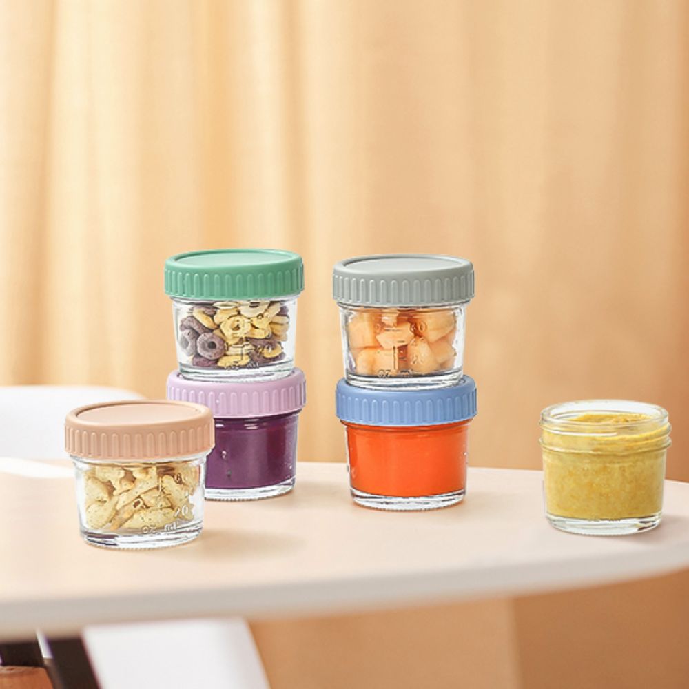 6 Buah Stoples Makanan Bayi Ka - Baby Food Glass Containers ulasan dan harga