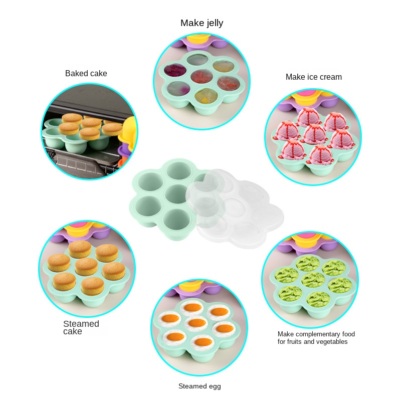 Cetakan Silikon 7 Lubang untuk - Baby Food Bites ulasan dan harga