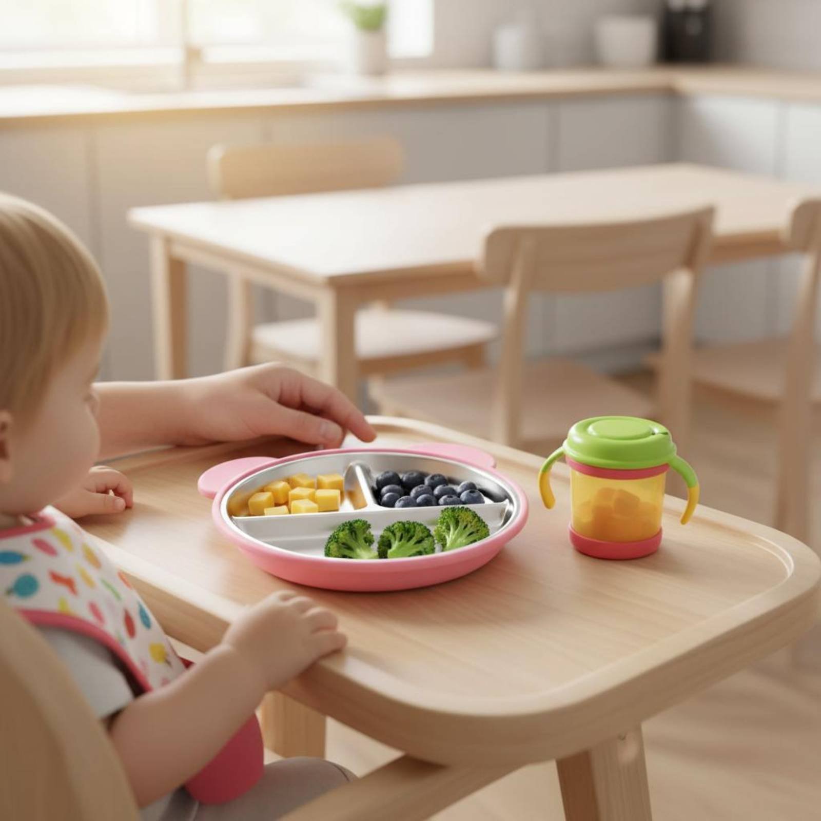 Piring Hisap Stainless Steel A - Baby Food Chair ulasan dan harga