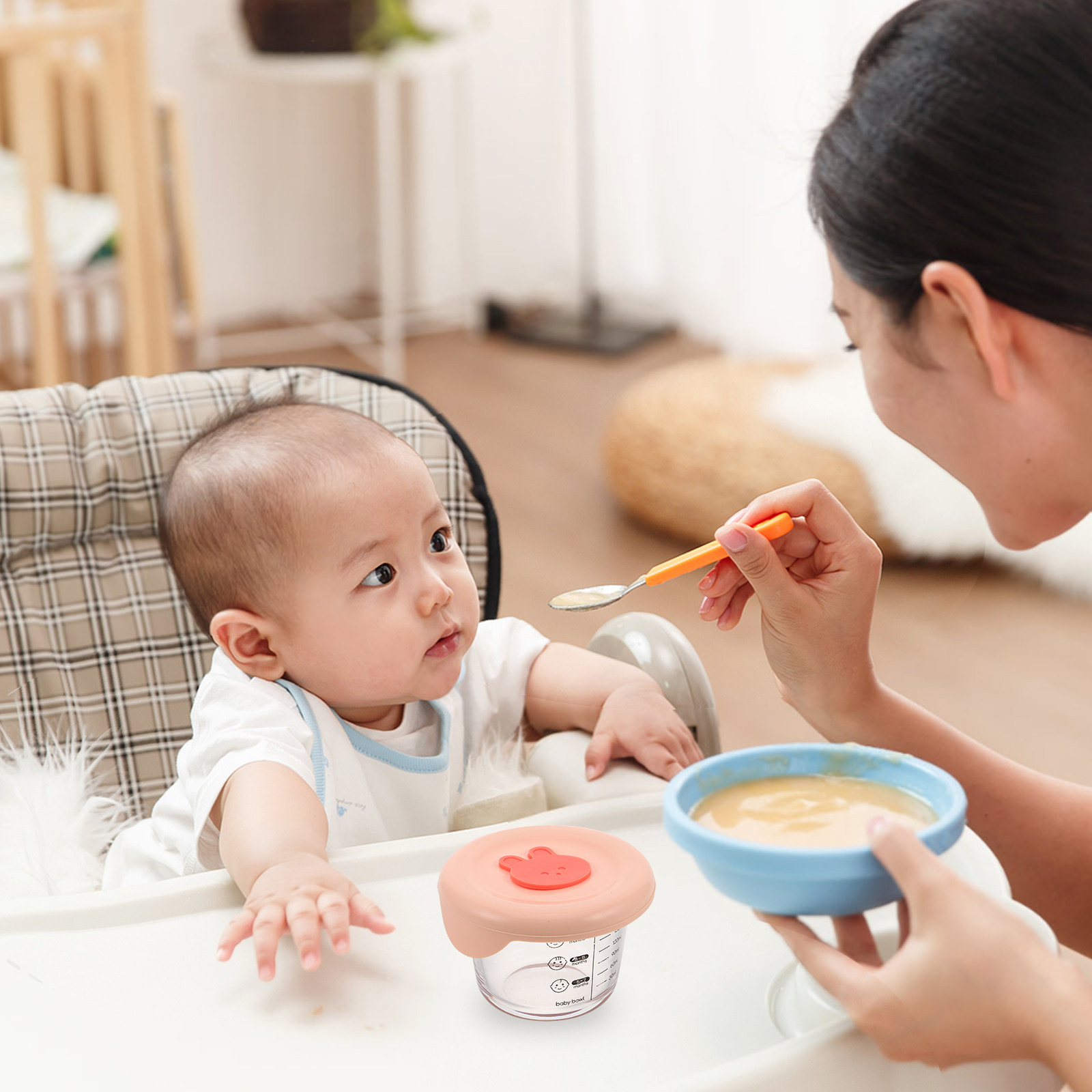 2 Buah Wadah Penyimpanan Makan - Baby Food Glass Containers ulasan dan harga