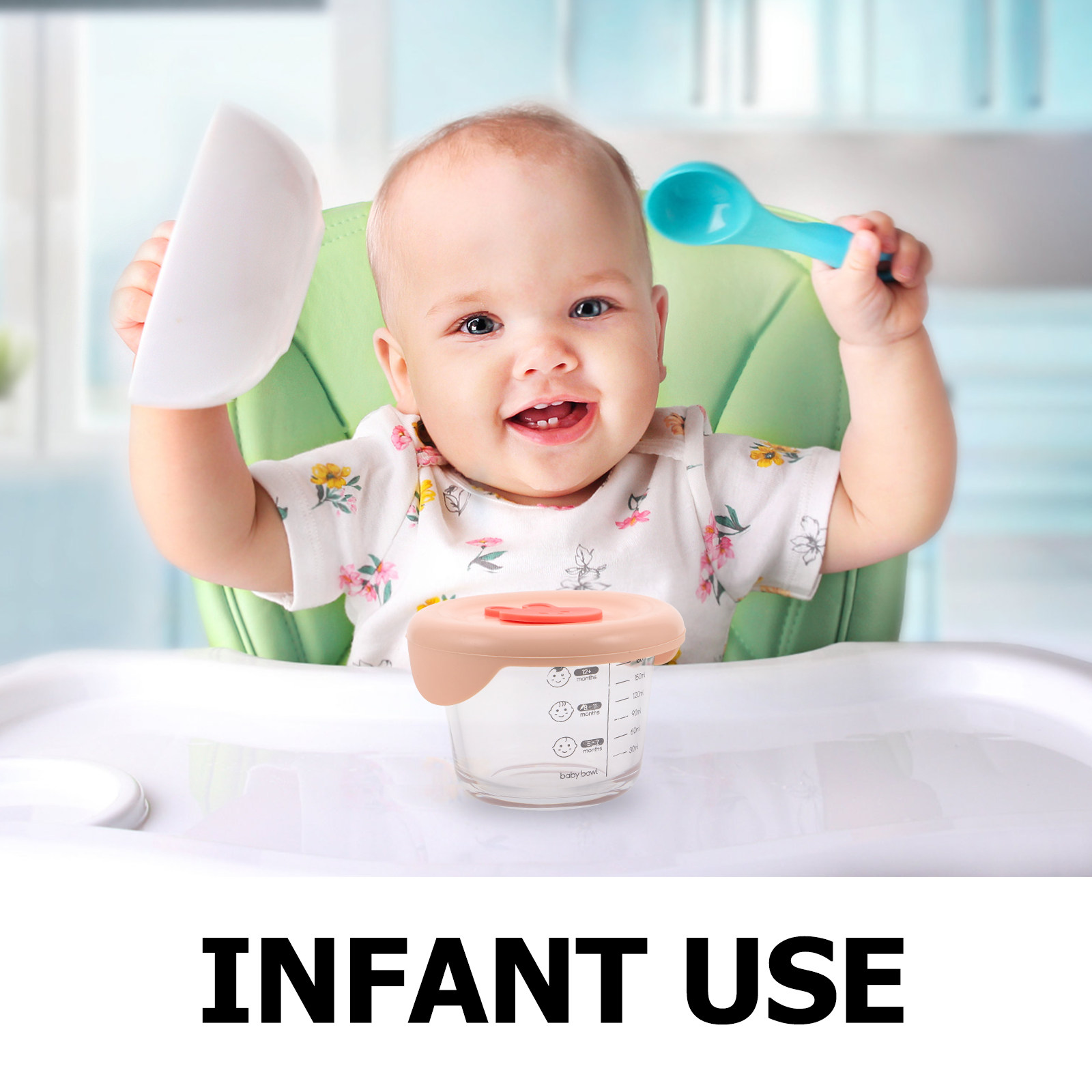 2 Buah Wadah Penyimpanan Makan - Baby Food Glass Containers ulasan dan harga
