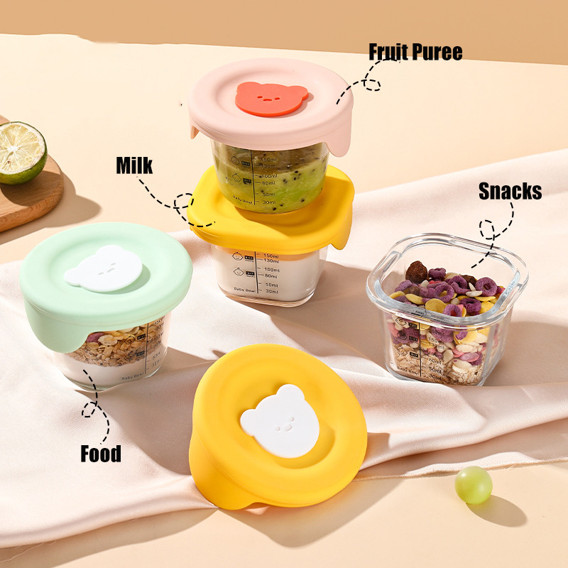 Stoples penyimpanan makanan ka - Baby Food Glass Containers ulasan dan harga