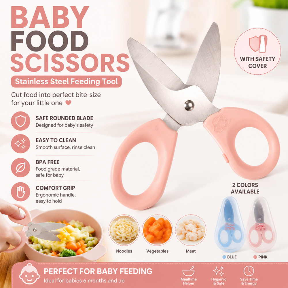 Gunting Makanan Bayi Gunting M - Baby Food For 1 Year Old ulasan dan harga
