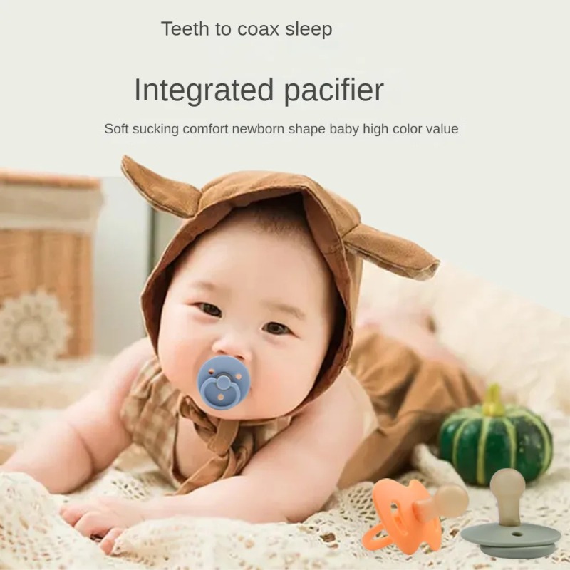 Empeng Bayi Dua Warna Kepala B - Baby Food Bites ulasan dan harga