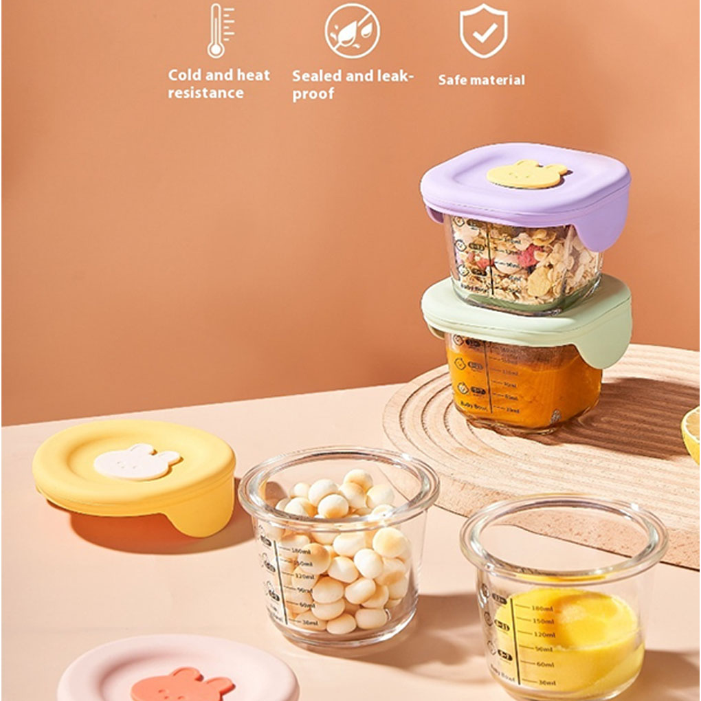 4 Pak/Lot Stoples Makanan Bayi - Baby Food Glass Containers ulasan dan harga