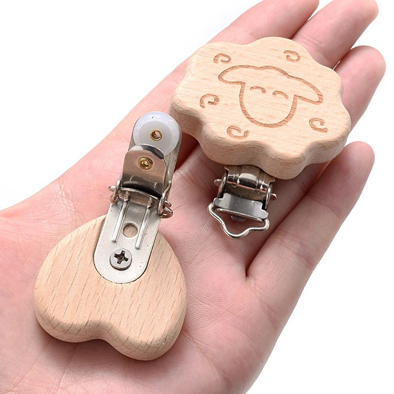 5 buah dot kayu klip Food Grad - Baby Food Pacifier ulasan dan harga